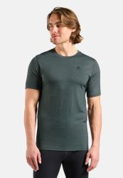 Odlo Merino 200 Base Layer T-Shirt für Herren - Wandern, Ski & Snow - grün, XL