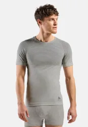 Odlo Kurzärmeliger Performance Light Base Layer mit Rain-Dye-Effekt für Herren - Training, Radsport - beige, XL