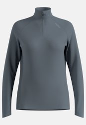 Odlo Essential Ceramiwarm Lauf-Mid Layer Half-Zip für Damen - Running - grau, XS