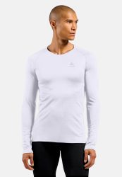 Odlo Active F-Dry Light Base Layer Shirt für Herren - Wandern, Skilanglauf - weiss, L