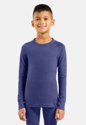 Odlo Merino 200 Base Layer Set für Kinder - Wandern, Ski & Snow - lila, 128
