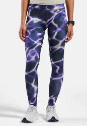 Odlo Zeroweight Print Lauftights für Damen - Training, Running - lila, L