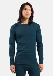 Odlo Active Warm Base Layer Shirt für Herren - Wandern, Ski & Snow - marineblau, S
