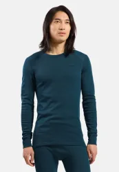 Odlo Active Warm Base Layer Shirt für Herren - Wandern, Ski & Snow - marineblau, XXL