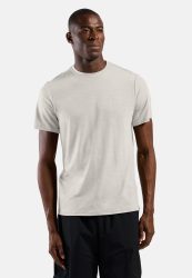 Odlo Merino Tencel Plain T-Shirt für Herren - Wandern, Casual Comfort - beige, XXL