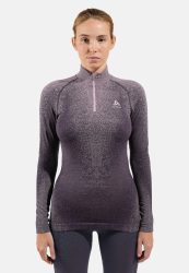 Odlo Blackcomb Base Layer Half-Zip für Damen - Skilanglauf, Ski & Snow - lila, L