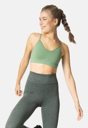 Odlo Seamless Soft Sport BH für Damen - Wandern, Training - grün, XS
