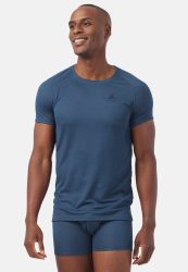 Odlo Active F-Dry Light Base Layer T-Shirt für Herren - Wandern, Radsport - blau, L