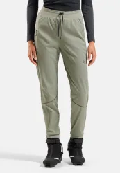 Odlo Zeroweight Elite Windproof Langlaufhose für Damen - Skilanglauf - grün, S