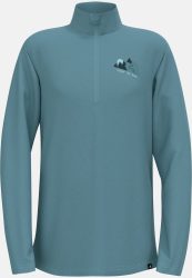 Odlo Berra Graphic Mid Layer Half-Zip für Kinder - Ski & Snow - blau, 116