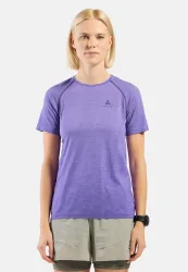 Odlo Essential Seamless Lauf-T-Shirt für Damen - Training, Running - lila, XL