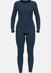 Odlo Active Warm Base layer Set für Damen - Wandern, Ski & Snow - blau, XS
