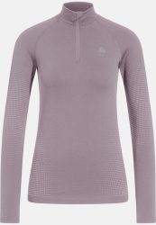Odlo Performance Warm Base Layer Half-Zip für Damen - Skilanglauf, Ski & Snow - lila, L
