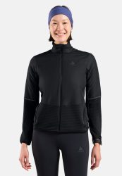 Odlo Essential Insulator Hybrid Laufjacke für Damen - Running - schwarz, L