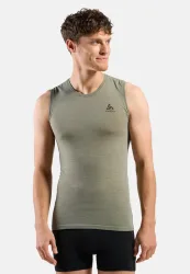 Odlo Merino Performance Wool 140 Seamless Base Layer Tank für Herren - Wandern, Radsport - grün, XXL