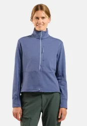 ODLO Damen Langlauf Pullover Grid Fleece lila | M