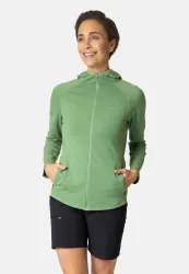 Odlo Ascent 220 Hoodie Full-Zip für Damen - Wandern, Ski & Snow - grün, XS