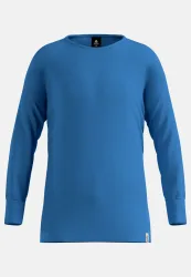 Odlo Active Warm Base Layer Shirt für Kinder - Wandern, Ski & Snow - blau, 92