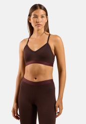 Odlo Merino Soft Sport BH für Damen - Wandern, Training - maron, XS