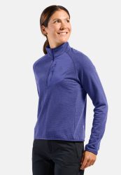 Odlo Ascent Mid Layer Half-Zip für Damen - Wandern, Ski & Snow - lila, XS
