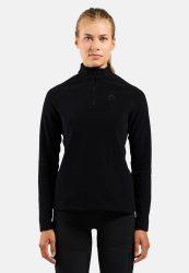 Odlo Rigi Mid Layer Half-Zip für Damen - Wandern, Ski & Snow - schwarz, L