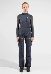 Odlo X-Alp Windproof Mid Layer Full-Zip für Damen - Ski & Snow - blau, S