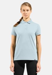 Odlo Ascent Natural Poloshirt für Damen - Wandern, Casual Comfort - blau, XS