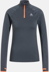 Odlo X-Alp Ceramiwarm Lauf-Mid Layer Half-Zip für Damen - Trail Running, Running - blau, XL