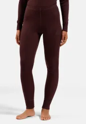 Odlo Active Warm Base Layer Tights für Damen - Wandern, Ski & Snow - maron, L