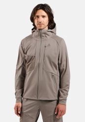 Odlo Zeroweight Windproof X Warm Langlaufjacke für Herren - Skilanglauf - beige, M