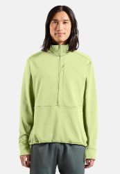 Odlo Grid Fleece Mid Layer Half-Zip für Herren - Wandern, Ski & Snow - grün, M
