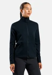 Odlo Grid Fleece Mid Layer Full-Zip für Damen - Wandern - marineblau, XS