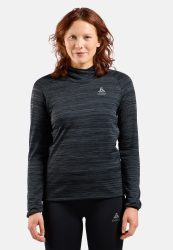 Odlo Essential Thermal Lauf-Hoodie für Damen - Training, Running - schwarz, S