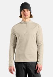 Odlo Essential Light Mid Layer Half-Zip für Herren - Wandern, Ski & Snow - beige, S