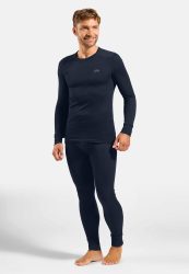 Odlo Active Warm Uni Heritage Base Layer Set für Herren - Wandern, Ski & Snow - marineblau, M
