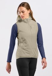 Odlo Ascent Hybrid Isolationsweste für Damen - Wandern - beige, XL