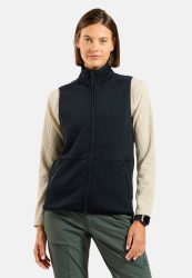 Odlo Wool Mid Layer für Kinder - Wandern, Ski & Snow - schwarz, XS/S