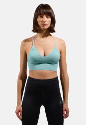 Odlo Padded Seamless Soft 2.0 Sport BH für Damen - Wandern, Training - grün, L