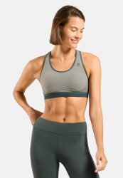 Odlo Ascent Performance Wool Medium Sport BH für Damen - Wandern, Training - grün, M