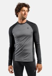 Odlo Natural Performance Wool 150 Base Layer Shirt für Herren - Wandern, Ski & Snow - grau, XL