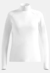 Odlo Essential Warm Mid Layer Half-Zip für Damen - Wandern, Ski & Snow - weiss, XL