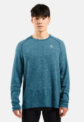 Odlo Essential Seamless Langarm-Laufshirt für Herren - Training, Running - blau, XXL