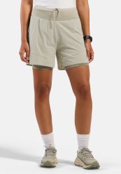 Odlo X-Alp Trail 5 Inch 2-In-1 Laufshorts für Damen - Trail Running, Wandern - grau, S
