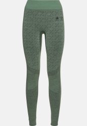 Odlo Slokar Performance Wool Warm Base Layer 3/4 Tights für Damen - Ski & Snow - grün, XL