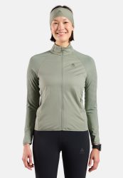 Odlo Zeroweight Warm Hybrid Laufjacke für Damen - Running - grün, XS