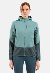 Odlo Ascent Hybrid Isolationsjacke für Damen - Wandern, Casual Comfort - grün, XS