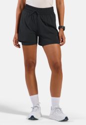 ODLO Damen Laufshorts Zeroweight 5inch 2in1 schwarz | L
