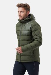 Odlo Severin N-Thermic Hooded Isolationsjacke für Herren - Casual Comfort - grün, S