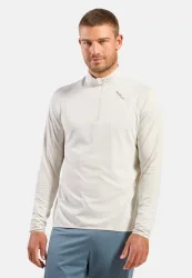 Odlo Zeroweight Warm Lauf-Mid Layer Half-Zip für Herren - Running - grau, XL