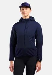 Odlo Ascent Hybrid Isolationsjacke für Damen - Wandern, Casual Comfort - blau, S